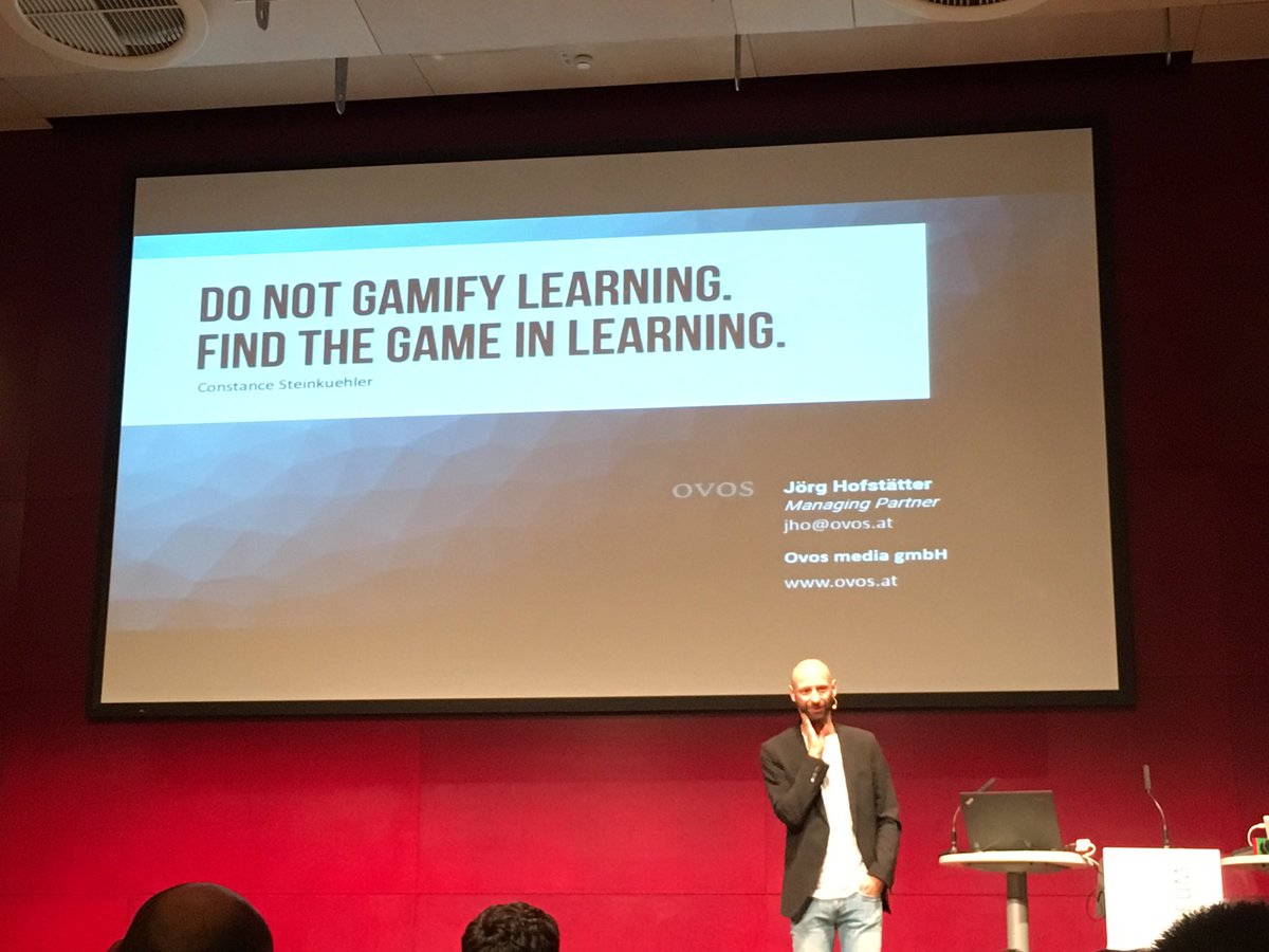 #ECGBL17  Do not gamify learning, find the game in learning. #games #GBL #gamification