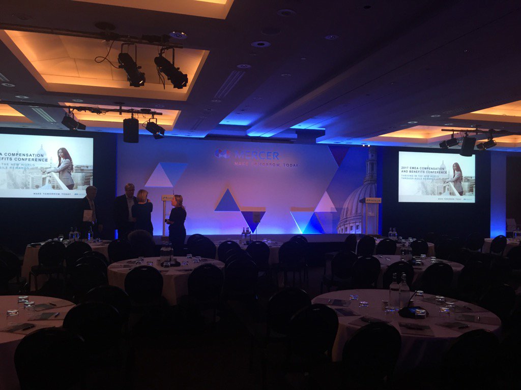 AudeBesnainou's tweet photo. RT Maylis04: Ready to kick off the 2017 EMEA Comp&Ben Conference in London! #MercerCB17 #thrivingworkforce Mercer_… https://t.co/Aw741wHkmQ