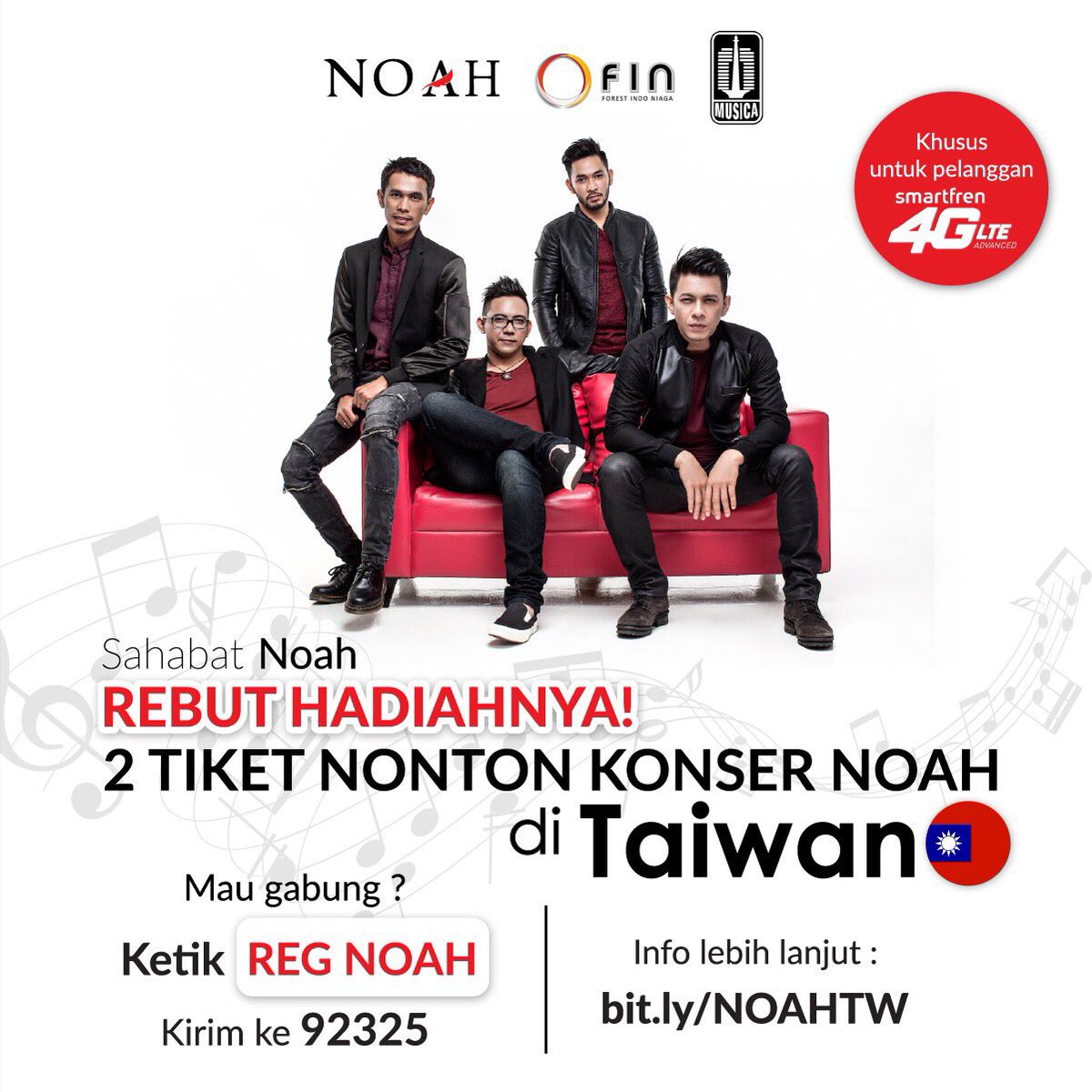 Yuk ke Taiwan bareng <a href="/NOAH_ID/">NOAH</a>
