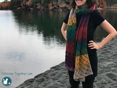 ccspott1's tweet photo. Wrap Me In Diamonds. 
Beautifully elegant wrap worked up in the ease of self striping Mandala yarn.
💎
https://t.co/MVRNbY0ka3 https://t.co/Skwd7ecOQ2