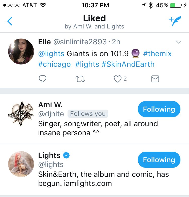 sinlimite2893's tweet photo. When @lights likes your tweet and your whole world stops ❣️#relatable #surreal #VirtuallyStarStruck #skinandearth https://t.co/ketavygR1J