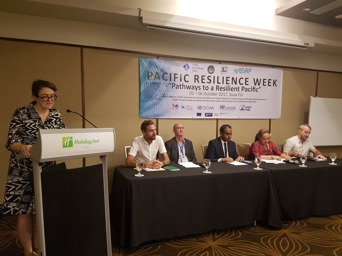 SprepChannel's tweet photo. Pacific Resilience Week Presser on now. #PRW17 @spc_cps @UNOCHA_ROP https://t.co/DF1GZhWvGW