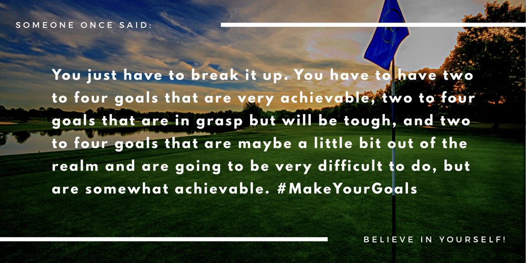 winthefairway's tweet photo. Believe in Yourself #MakeYourGoals https://t.co/vEFSam4iTA