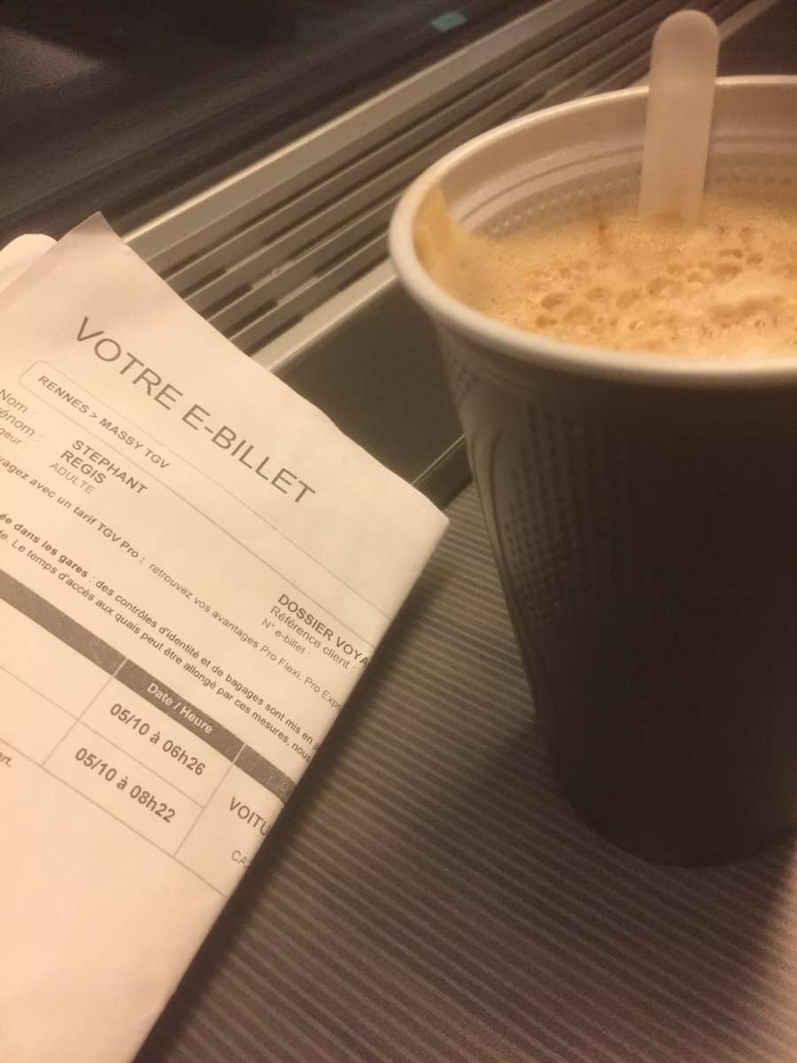 Je suis chanceux aujourd'hui j'ai eu le droit au gobelet avec le café, ça me change du retour du #seodawaday