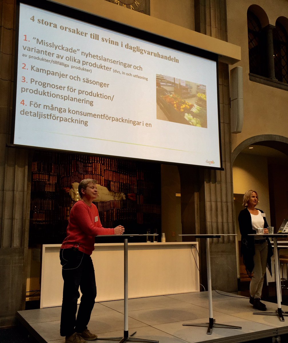QBentM's tweet photo. Axfood fortalte i går om 4 største årsaker til #matsvinn i butikk.Interessant at de bruker #lean verktøy til analyse og tiltak. https://t.co/JWbTZcyGXT