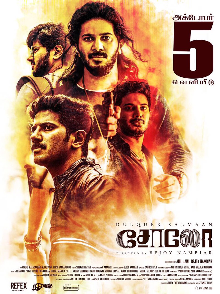 dulQuer's tweet photo. OMG It's finally here !! #0510 !! #SOLO hits theatres across the world ! Tamil and Malayalam !! @nambiarbejoy @SoloMovieOffl https://t.co/biLpJ5hiM2