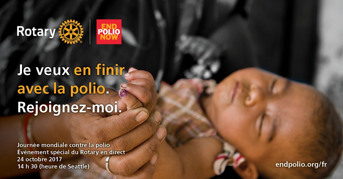 Le 24 oct. approche. N'oubliez pas de suivre notre événement en streaming pour la Journée mondiale contre la polio endpol.io/2xjnmVX