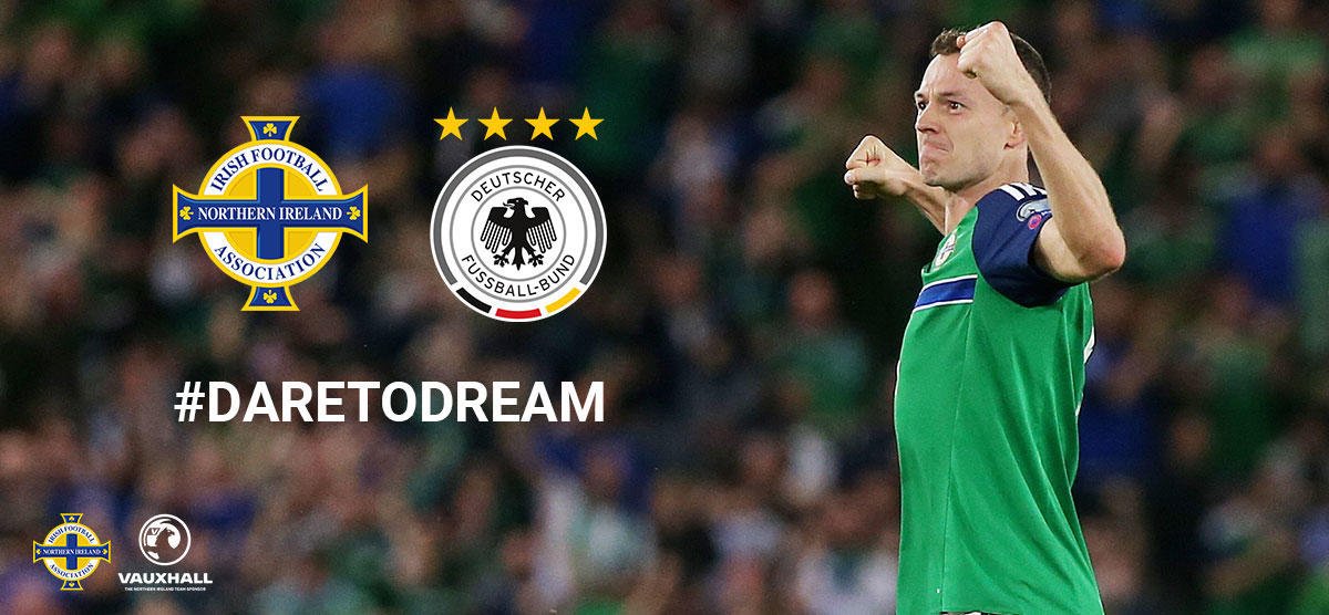 NorthernIreland's tweet photo. It's Matchday!! RT if you're backing us tonight! 👊🏽💚 #DareToDream #GAWA https://t.co/gWtgb2r0eV