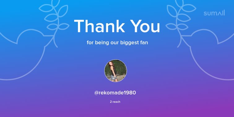 digimediaSY's tweet image. Our biggest fans this week: @rekomade1980. Thank you! via sumall.com/thankyou?utm_s…