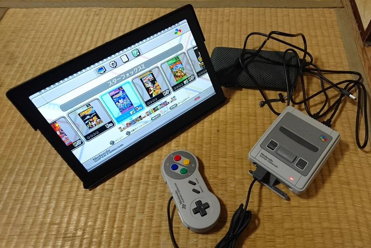 ミニスーファミはACアダプタ不要！コンセントがない場所でもプレイが可能で Switchより便利かもしれない