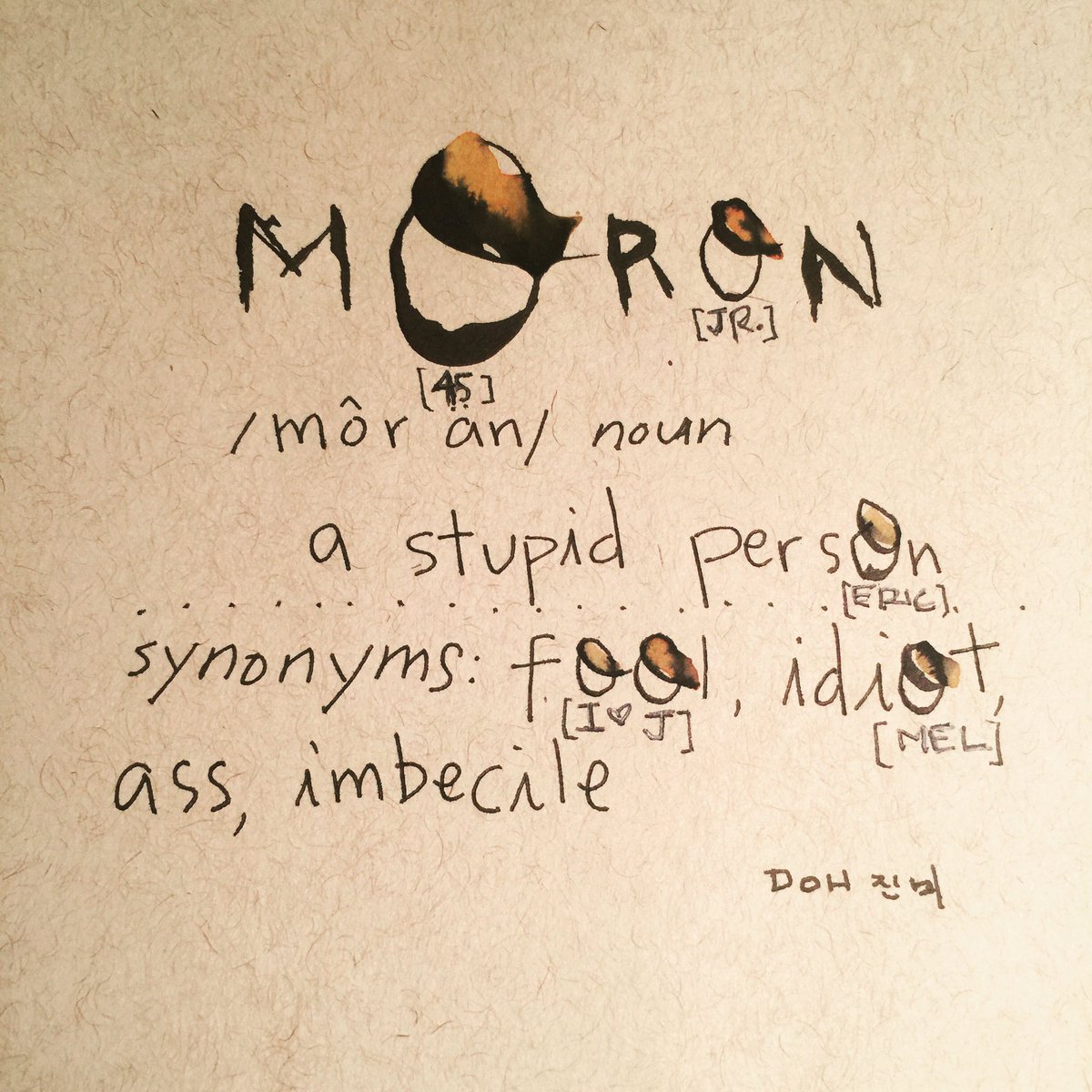 jennydoh's tweet photo. A Family Affair.
  #notmypresident #notmyfirstfamily #thetimeisnow to #standuptofools #moroninchief #moron https://t.co/WBfxDIkdBs