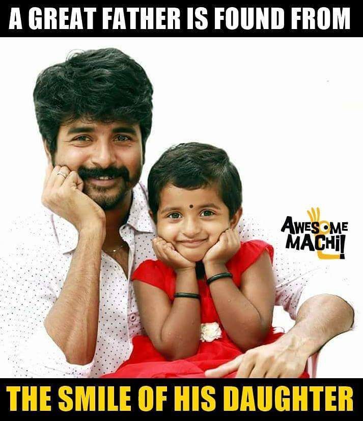Top10Memez's tweet photo. A Dad is so far from a Father!! #ThisBond ♥️ SivaKarthikeyan #Aaradhana 😊 https://t.co/cPIoaRu4Od https://t.co/pKOJWJ1vqg