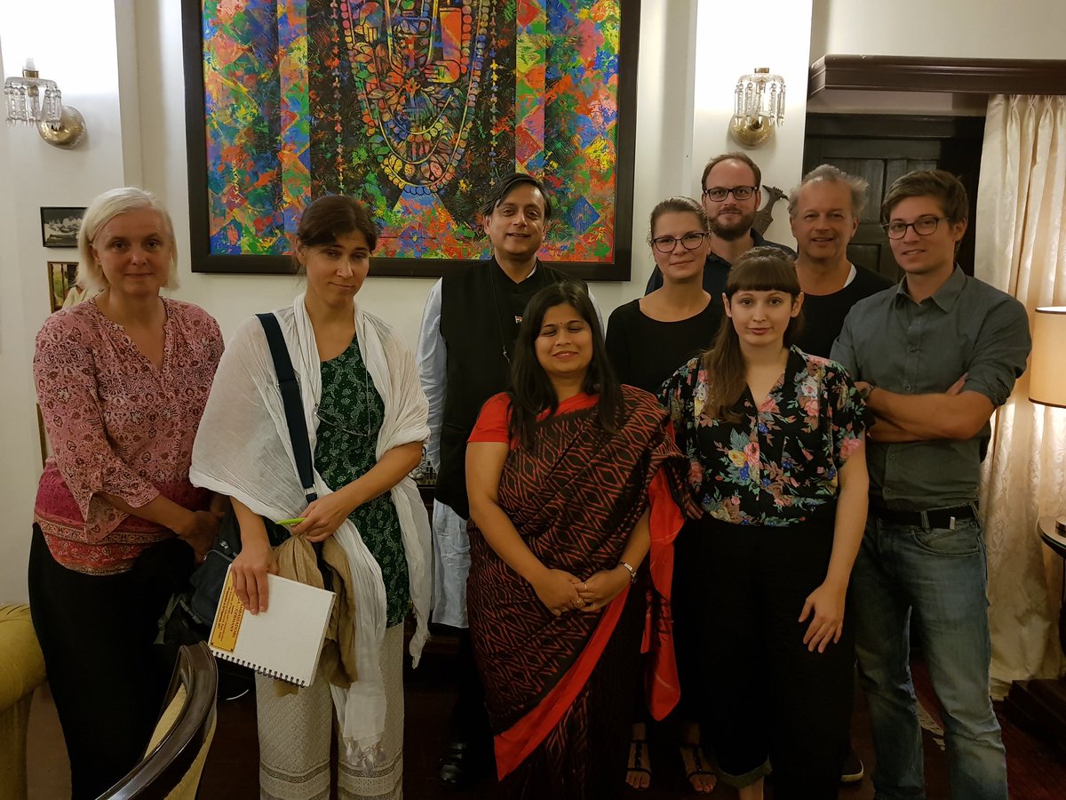 After mtng group of German journalists who called on me w/their questions on today's India. Interesting exchange programme of @BoschStiftung