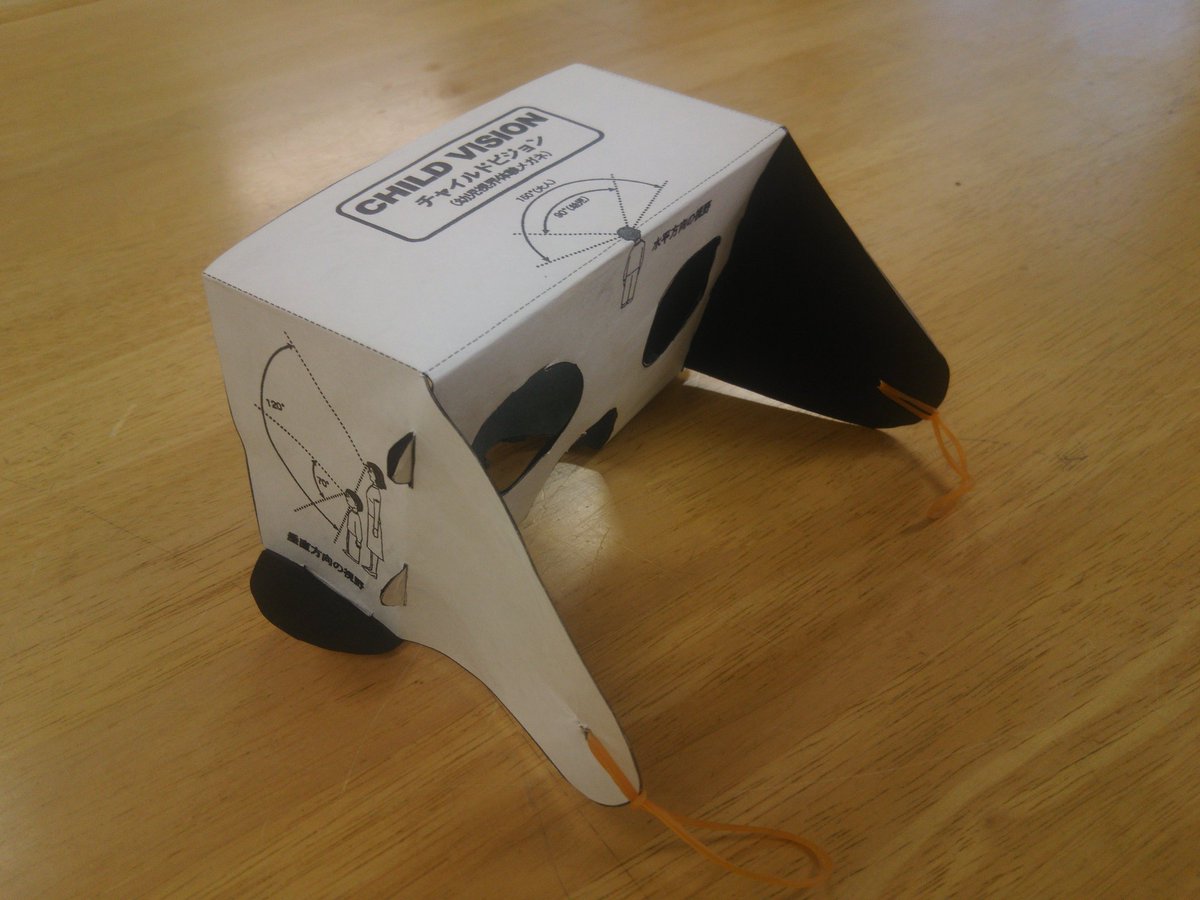 関洋平 Seki Yohei على تويتر これ 子供の視界を体験できるんですよ 私たちが思っているより子供の視野や角度は狭い だから 大人が考えた 子供目線 は もう一度考えたほうがいいですね チャイルドビジョン