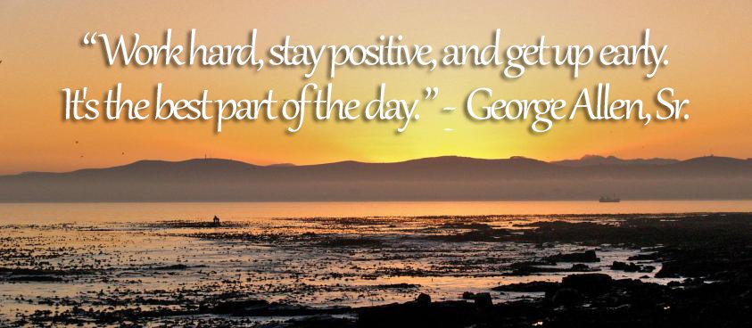 Wake up, get up and work hard! #ThursdayThoughts