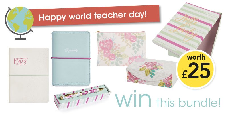 LoveWilko's tweet photo. #Teachers deserve treats too! Simply FOLLOW and RT for the chance to #WIN this bundle for your teacher's desk #WorldTeacherDay #Competition https://t.co/d3DvP3KSCS
