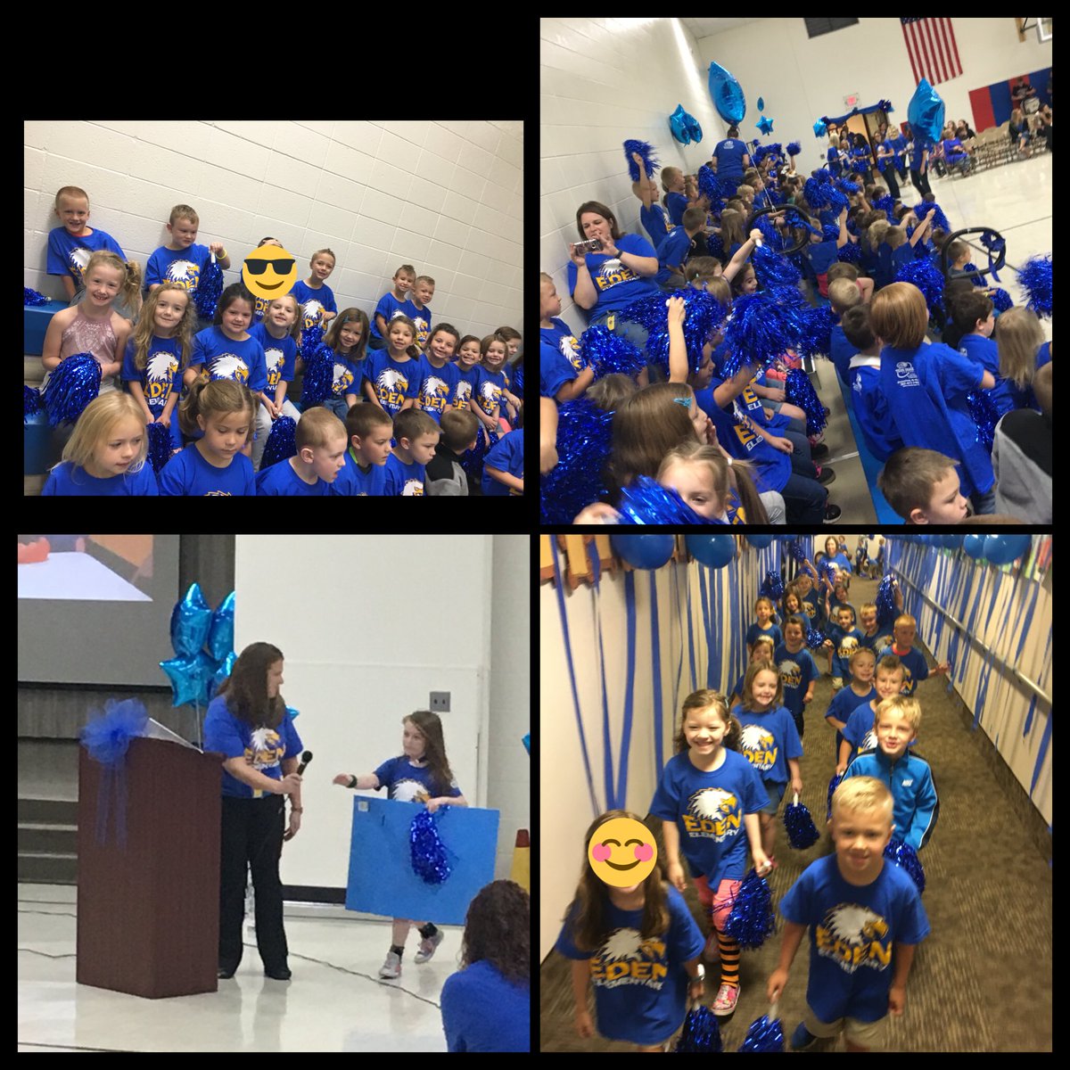 We celebrated being a blue ribbon school this morning!!! #edeneagles #gcscpride