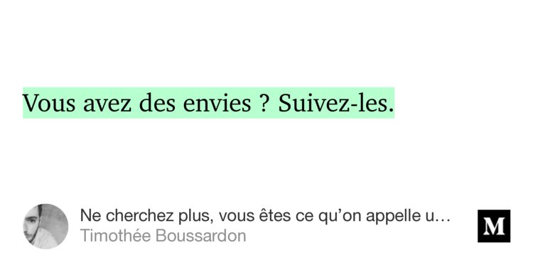 “Ne cherchez plus, vous êtes ce qu’on appelle un multipotentiel.” — <a href="/TimBssrdn/">Timothée Boussardon</a> medium.com/@timotheebssrd…