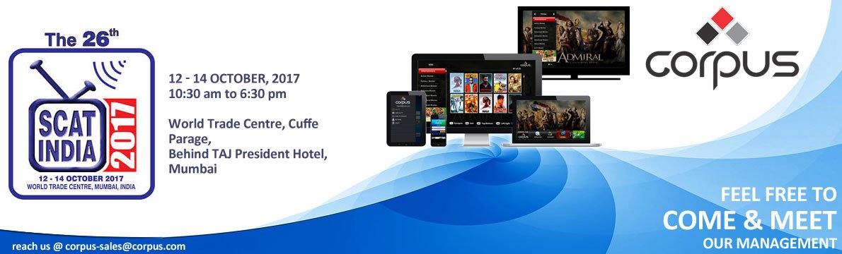 Corpus_Software's tweet photo. Thinking of how to monetize your network? Come meet us and find the solution@ SCAT INDIA on this 12th,13th and 14th of Oct 2017 in Mumbai. https://t.co/EZBZ2EpxNJ