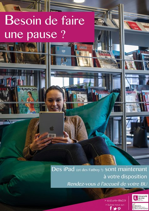 BULilleDG's tweet photo. Les tablettes sont à nouveau disponibles à la #BUL2Droit, en prêt sur place, pour 1h ou la journée ! https://t.co/A0sxPL7Nzv