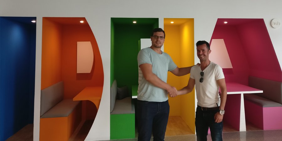 New office – new employee! 🎉 This week we've welcomed Claudio to our Lisbon office! 🇵🇹 Boa sorte Claudio!