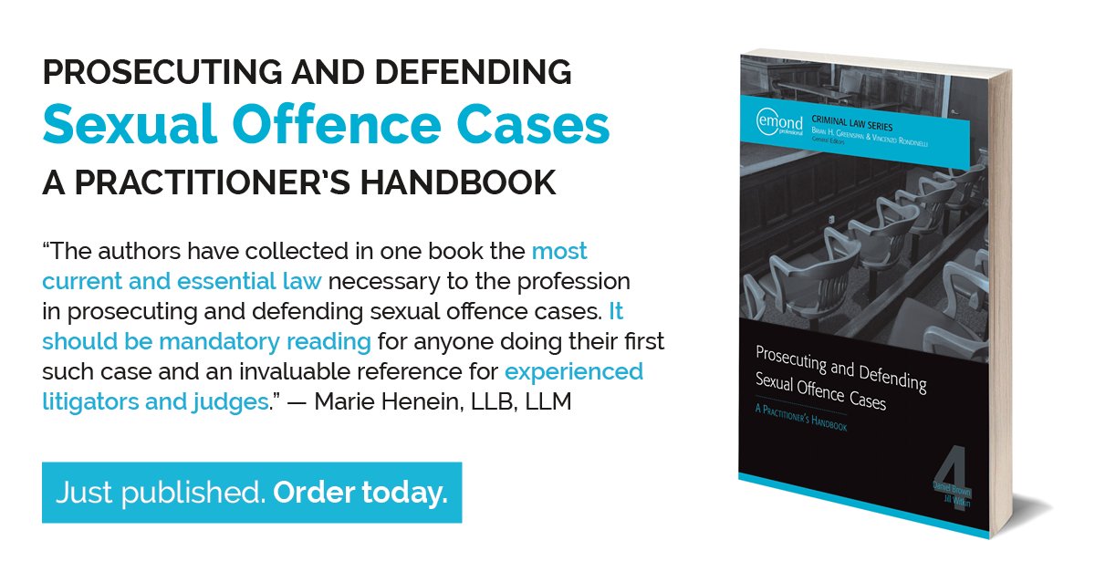 DanielBrownLaw's tweet photo. Our Sexual Offences book with @EmondPublishing is out now. Retweet before midnight for a chance to win a free copy. https://t.co/pREGPghYjb https://t.co/kNs5q4Wlhv