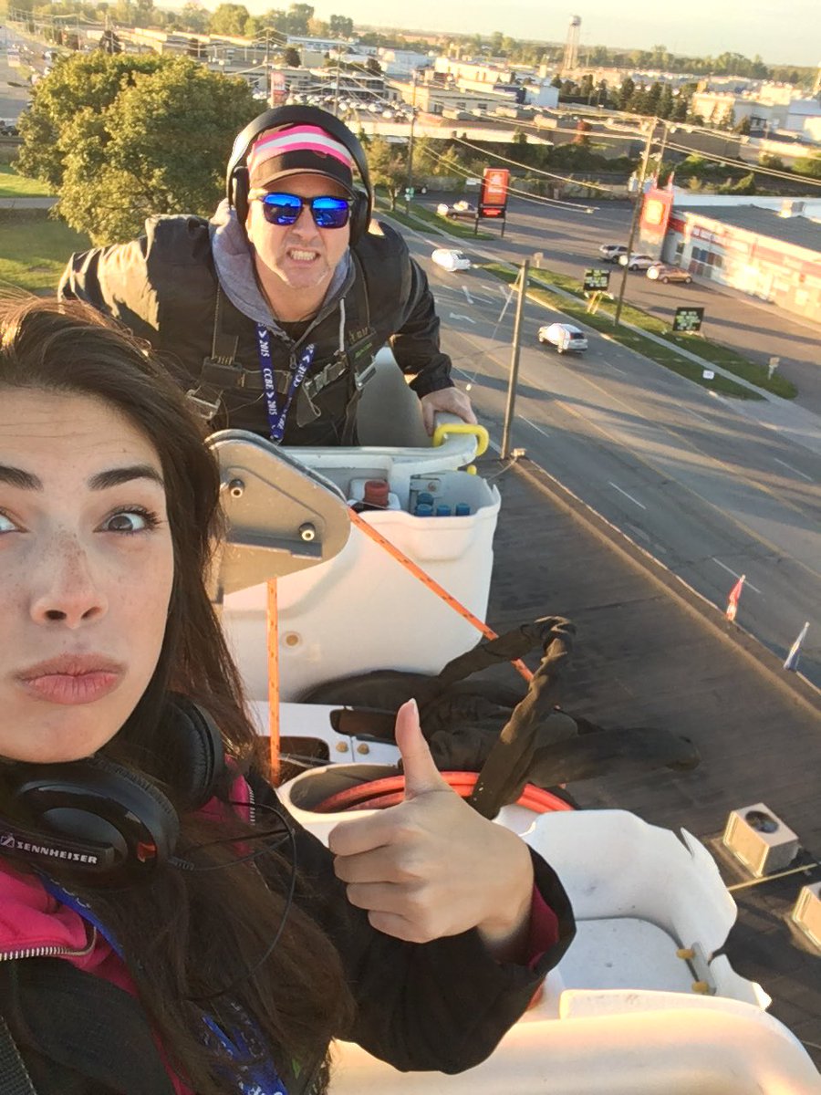 943CKSY's tweet photo. .@CKSYChris &amp; @CKSYSam are up 65ft and they're not coming down til $3500 is raised for breast cancer research! Donate at 117 Keil! #2Boobs https://t.co/YeDI1z9wn9
