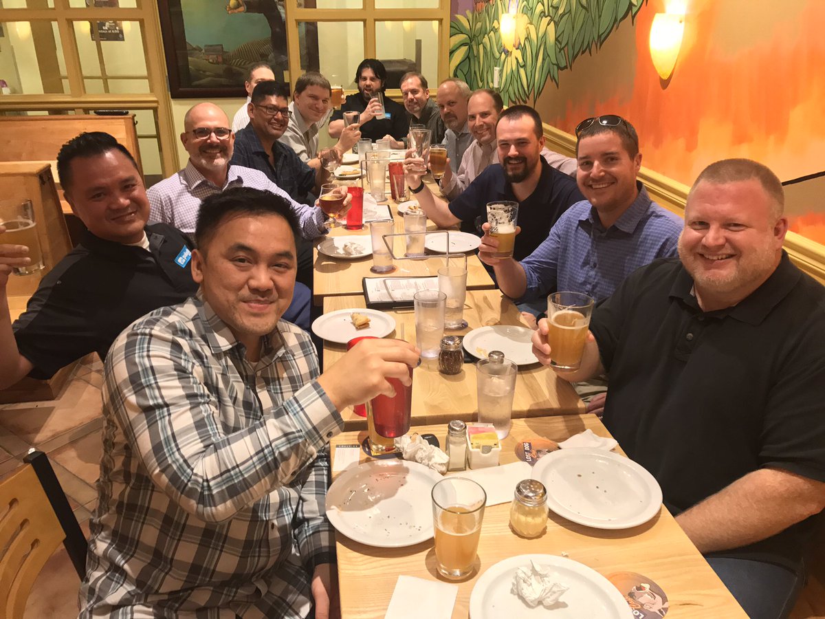 sfouant's tweet photo. Enjoying a few drinks after our @PaloAltoNtwks FUEL user group Northern Virginia chapter kick-off meeting. #fuellocally https://t.co/PMvj7TZgAT