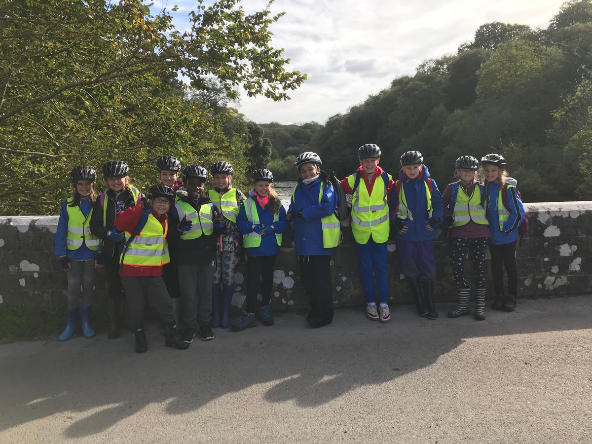 Taking in the “magical scenery” from the one arch bridge as we stop on our cycle ride.