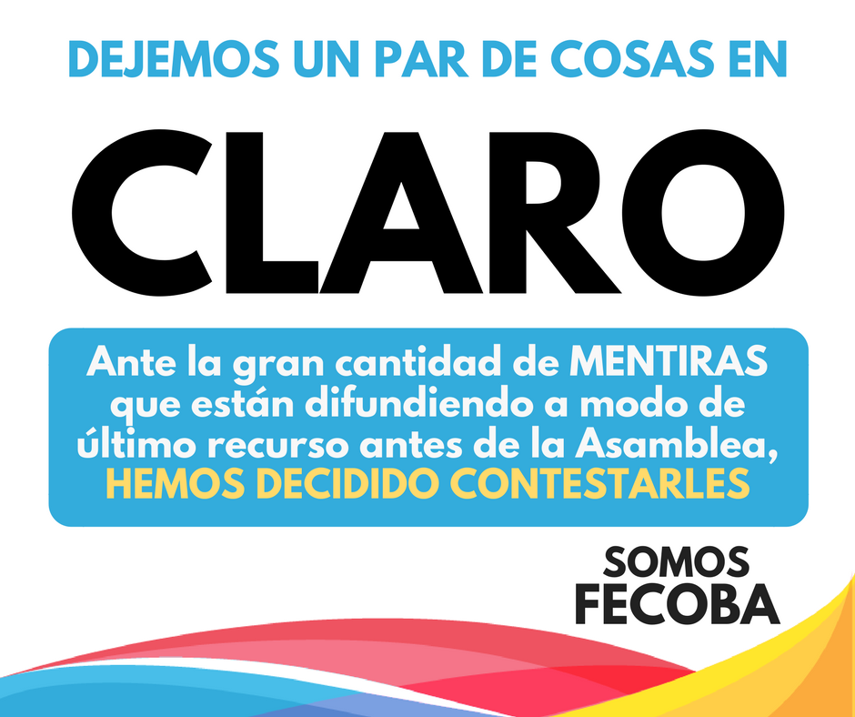 SomosFECOBA's tweet photo. DEJEMOS UN PAR DE COSAS EN CLARO 
Hemos decidido contestarle a la lista Azul y Blanca.
Nuestra respuesta: https://t.co/CIoUFdO2yT https://t.co/0kBeZiopXX