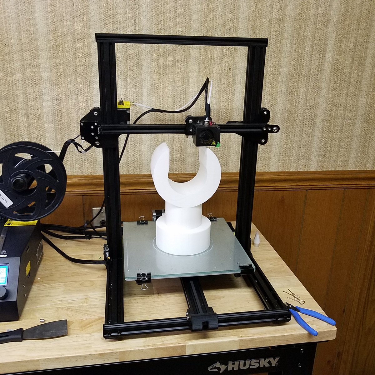 gmweed's tweet photo. More progress on @OssumJason #4FootLegoSkeleton on my cr10 and @typeamachines Series One Pro from @DesignBox3D https://t.co/IuwsJd2CC2
