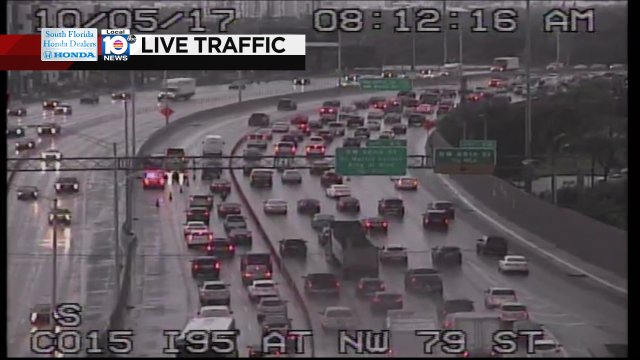 DISABLED CAR: I-95 SB & NW 79th St. An express lane is blocked; expect heavy delays. #TRAFFIC #MIAMI https://t.co/bakLVCllWL