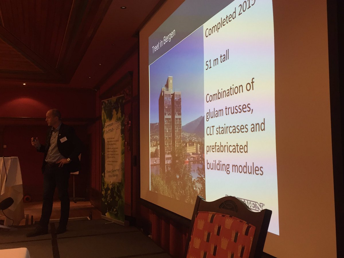 ForestETP's tweet image. Building with wood and taking the world record back! #Moelven CEO presents at EFI Annual Meeting   @europeanforest @ForestETP