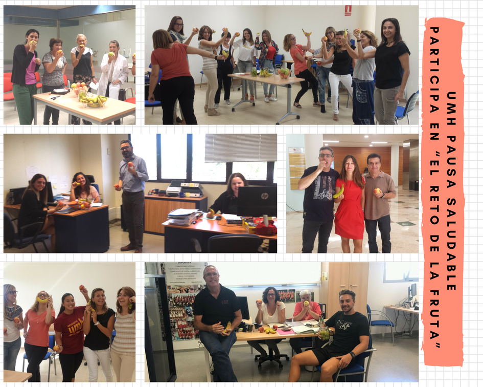 UMHDeportes's tweet photo. La Pausa Saludable UMH se suma a #RetoFrutaReus en el #DiaUniSaludables en @UniversidadMH ¡COMEMOS FRUTA! https://t.co/9EOrEu346K