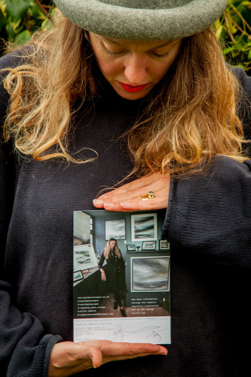 Here is a Certificate of Authenticity that we send out with all prints and originals #art #artist #landscape #seascape #northernart