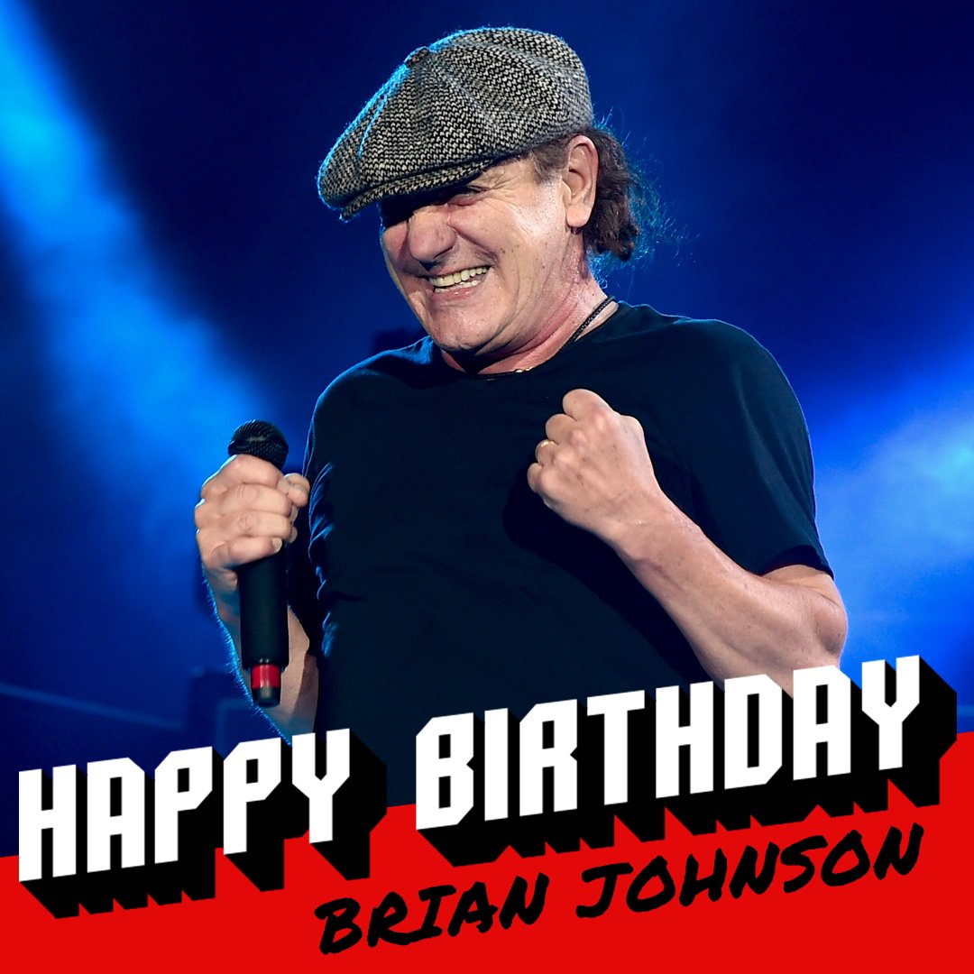 A very happy 70th birthday to legend Brian Johnson! 
