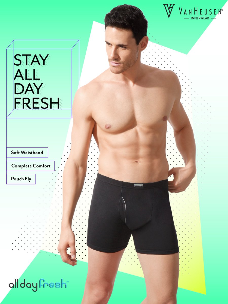 VanHeusenIW's tweet photo. A must-have wardrobe👖staple. Van Heusen’s Innerwear powered with All Day Fresh technology gives you freshness round the ⏰ #StayAllDayFresh https://t.co/4NsXO3c0Jh