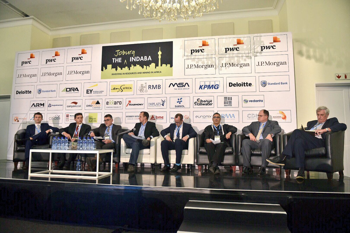 WvdMPhotography's tweet photo. A huge panel chaired by Gary Lane. Technological Innovation and Advancement in the #MiningIndustry @joburgindaba @DRAGlobal #JI17 @pwc_za https://t.co/1SCrPfw4i4