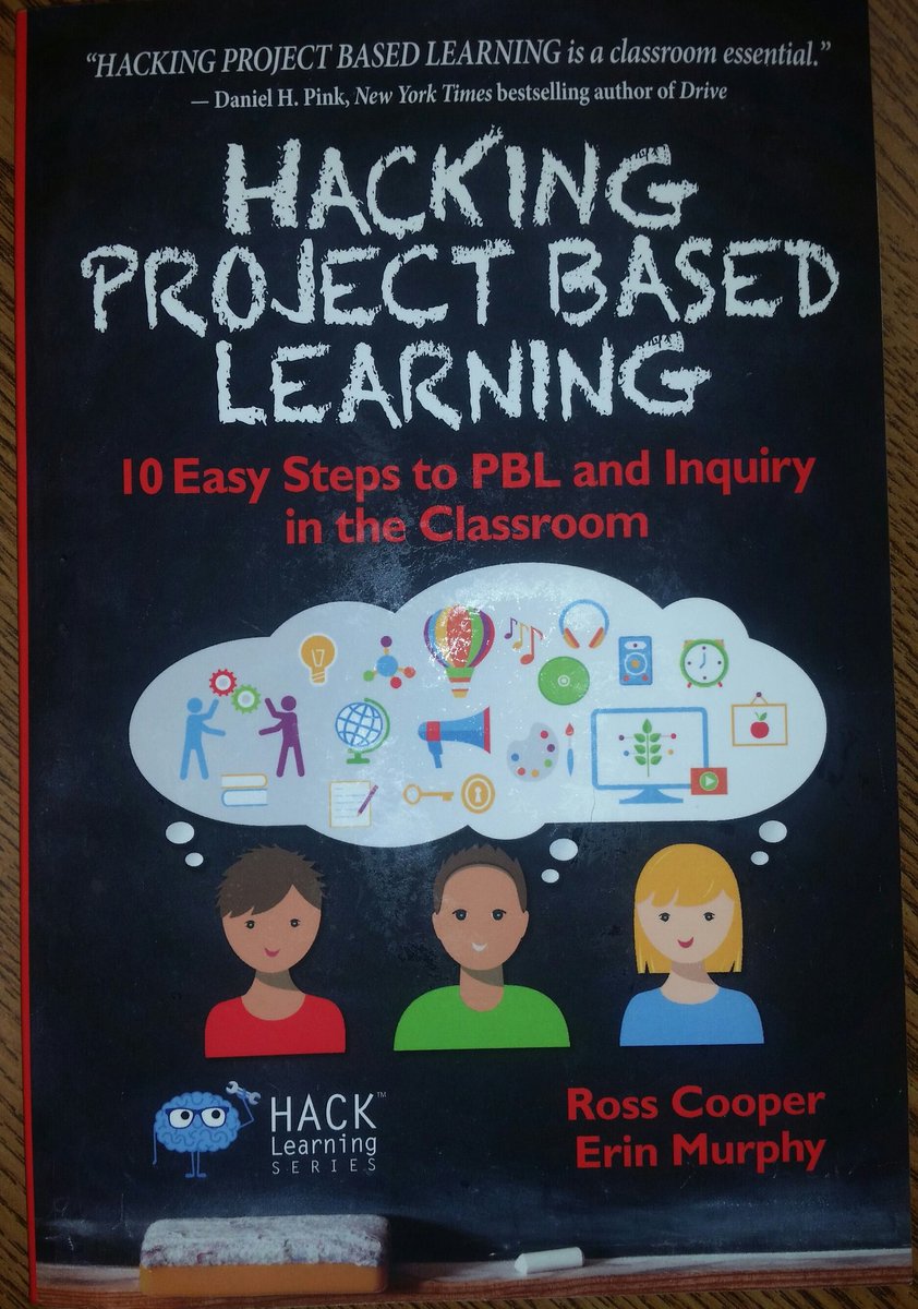 daisychick23's tweet photo. When a T asks u a quest about PBL and u reply, I have a book for you to read. #hackPBL #HackLearning @RossCoops31 @MurphysMusings5 https://t.co/C6GsRFpCql