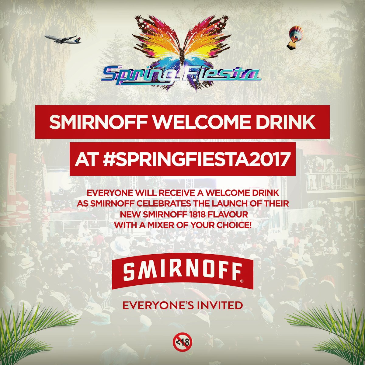 eliquoronline's tweet photo. SmirnoffSA: RT SpringFiestaSA: YOU GET A FREE DRINK, YOU GET A FREE DRINK &amp; EVERYONE GETS A FREE DRINK! #SpringFie… https://t.co/ExvDvtzjKe