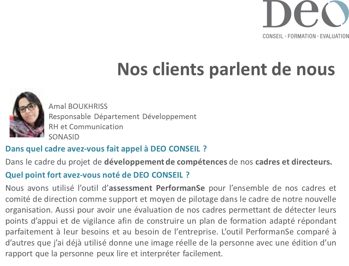 DeoConseilinter's tweet photo. #temoignage #clients #satisfaction #assessment #RH https://t.co/YEadtmNmO8