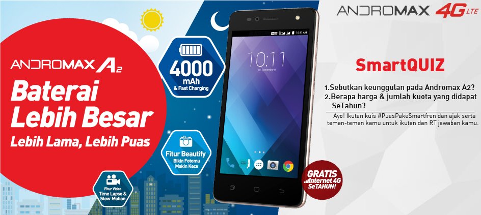 Tahu banyak tentang produk Smartfren? Ayo, ikutan dan jawab kuisnya untuk kamu menang hadiahnya🎁🎁. Ajak temen2 kamu juga ya, Sobat!🗣👥👥