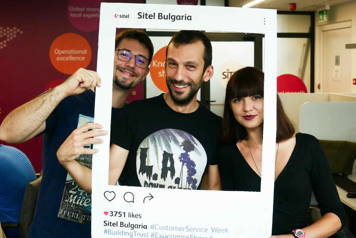 SitelBulgaria's tweet photo. Customer Service Week 2017 began with Photo Frame Contest! :) #CustomerServiceWeek #CSWEEK2017 #BuildingTrust #ExperienceShared https://t.co/VXtVL4t4nX