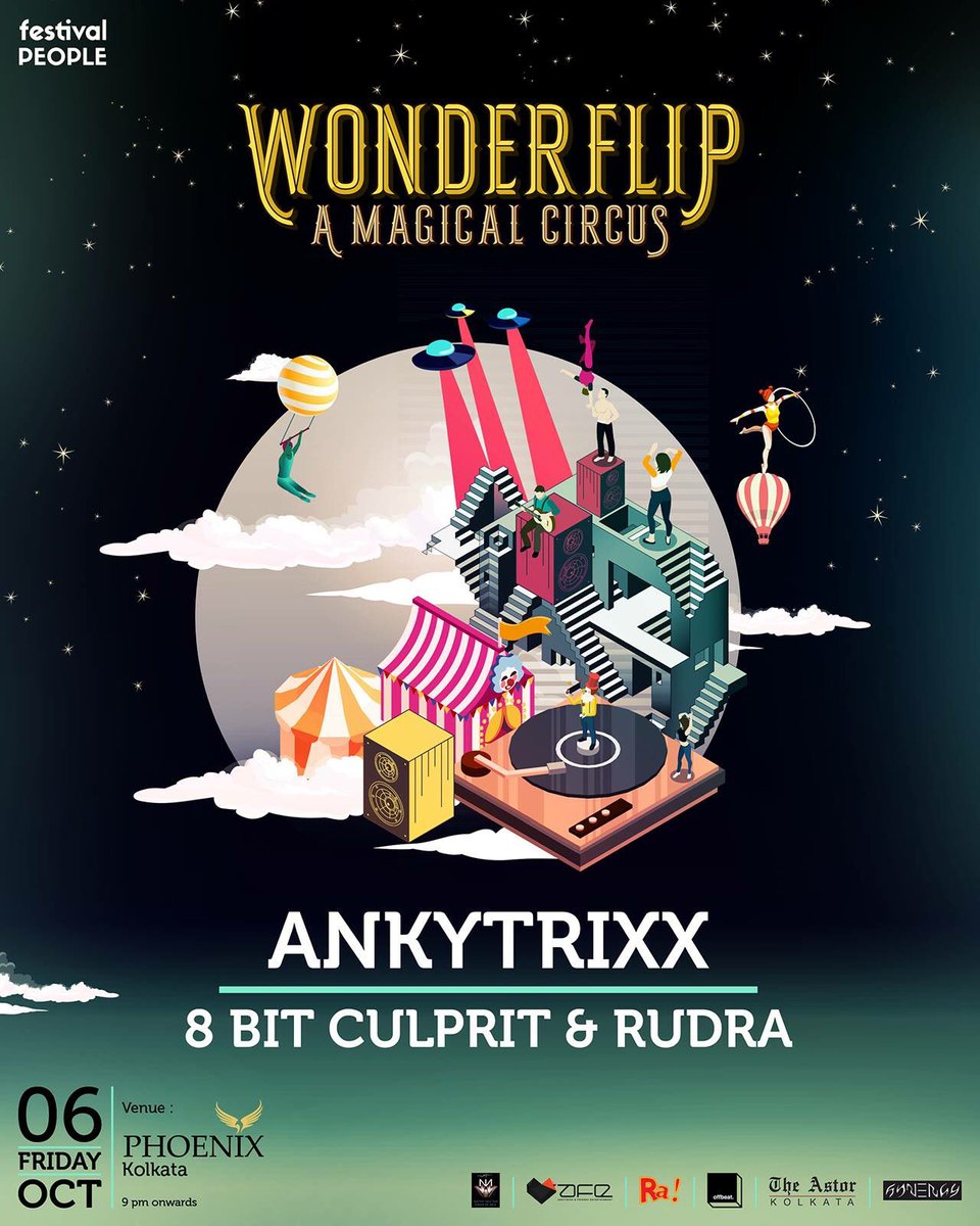 <a href="/WonderFlip/">WonderFlip</a> Festival PreParty in #Kolkata this weekend! 

Make sure you're at #Phoenix this Friday to win some free passes to the festival 🤡