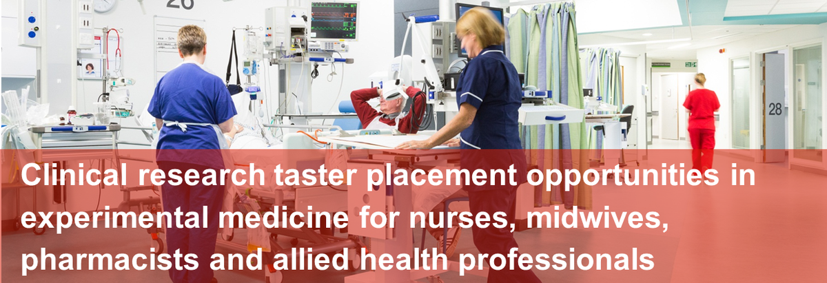 ManchesterBRC's tweet photo. Are you a #nurse #midwife #pharmacist #AHP? Want to gain research exp? Short research placements available-apply via https://t.co/5a38BvzNi9 https://t.co/lBTjeBtXSL