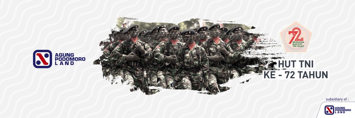 Bersama Rakyat, TNI Kuat, Hebat, Profesional Siap Mewujudkan Indonesia yg Mandiri, Berdaulat, 
#BangunIndonesia
#agungpodomoro #APG48th
#TNI