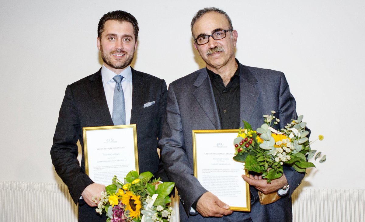 SVerification's tweet photo. Hamdija Jusufagic the winner of the 2017 Pioneer Prize in Skåne.
https://t.co/Bcv67ZVO70 #amli #ifs #seb #åretspionjär https://t.co/yjMVBFIV9N
