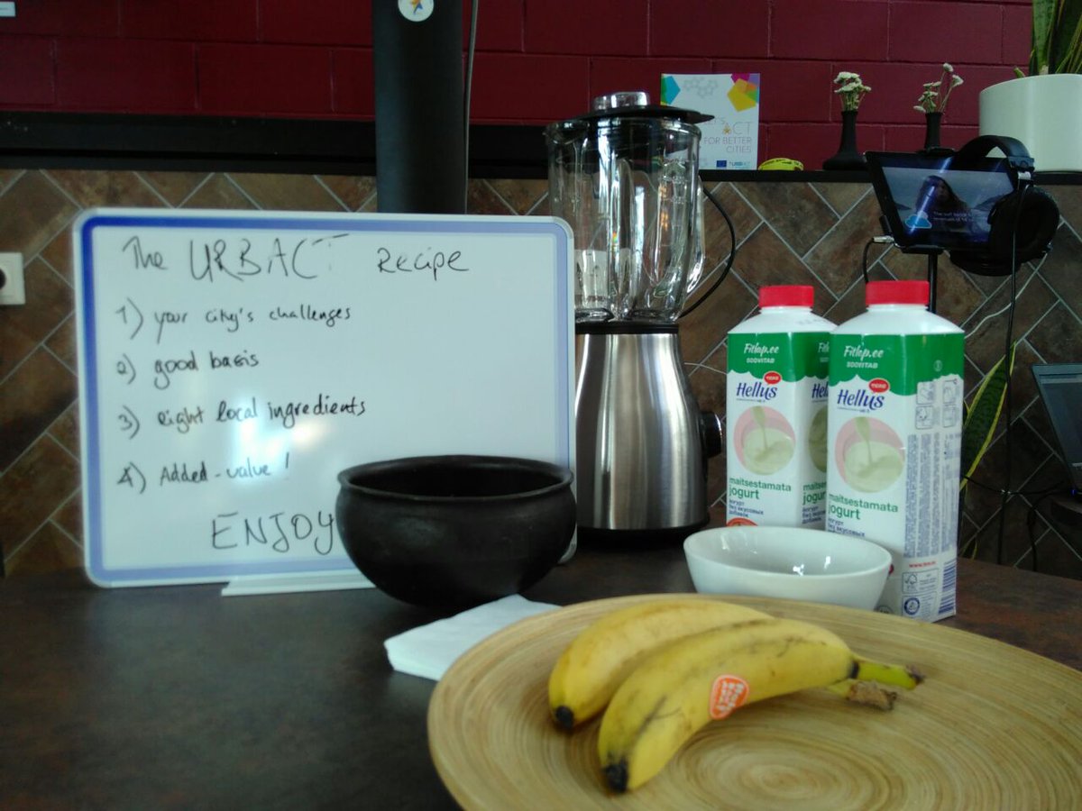 URBACT's tweet photo. #URBACTFest
12:50pm (Estonian time) @nuala_connects & @KrisRadx will make a very special smoothie recipe! Join in #Vabalava & Facebook Live! https://t.co/wCEyXM1mQo