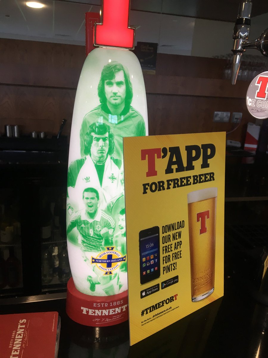 Loving the new <a href="/TennentsNI/">Tennent's Lager NI</a> taps