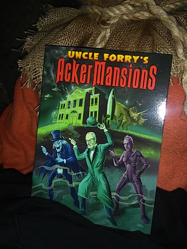 hellbeatle's tweet photo. Late nite viewing of #ForrestJAckerman #UncleForry #AckerMansions DVD! #Halloween17 @FamousMonsters #NovemberFire 💀🎃 https://t.co/EDUcaIwVlj